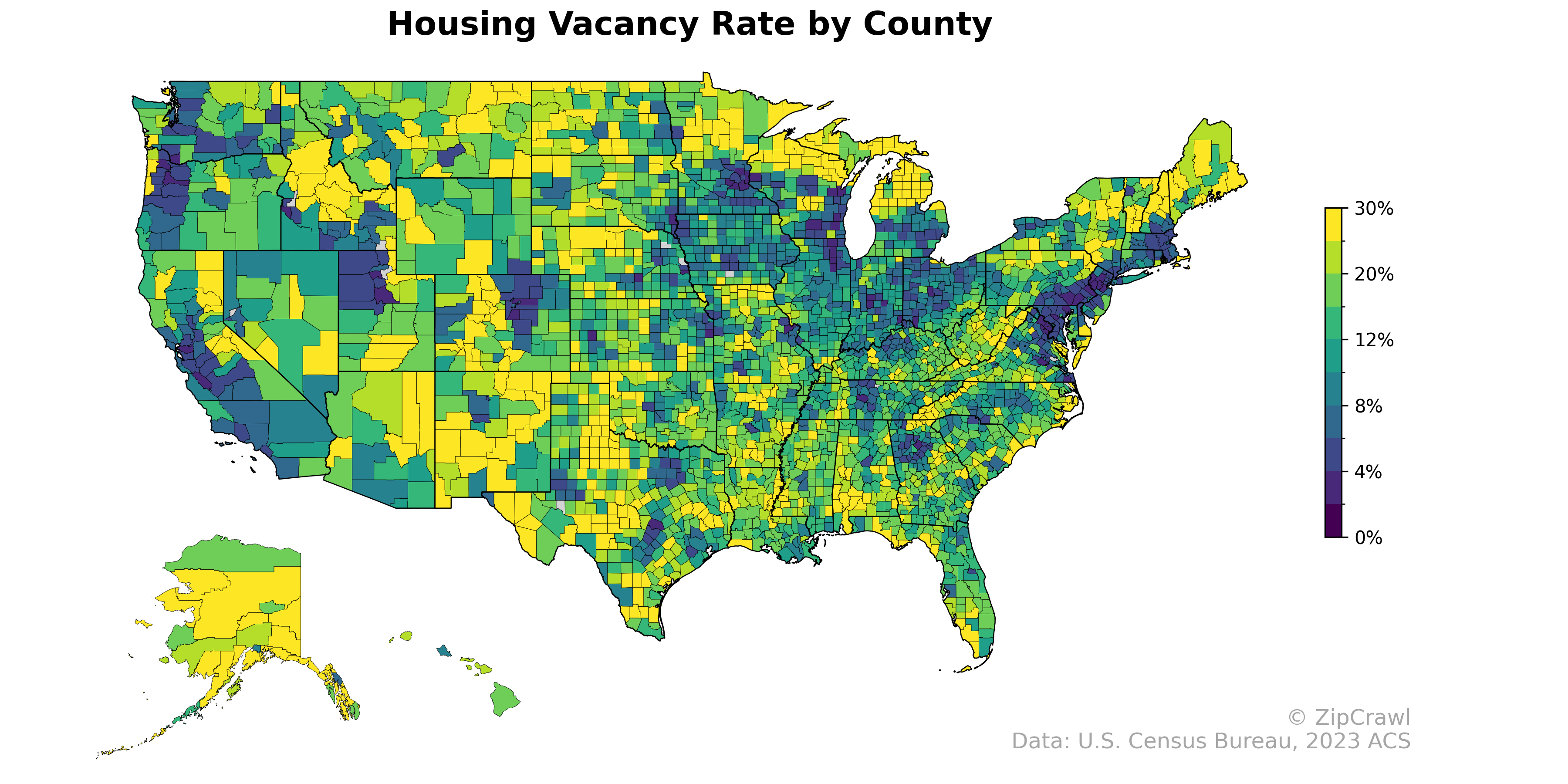Housing Vacancy Rate by County